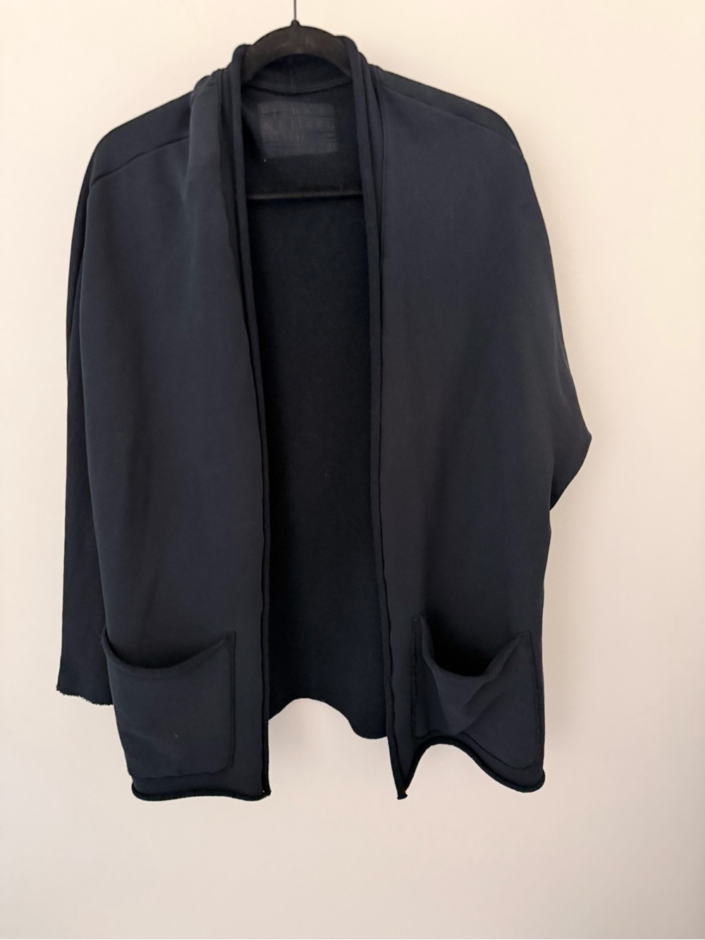 Frank & Eileen T Lab Discontinued DublinTriple Fleece Oversized Open Jacket